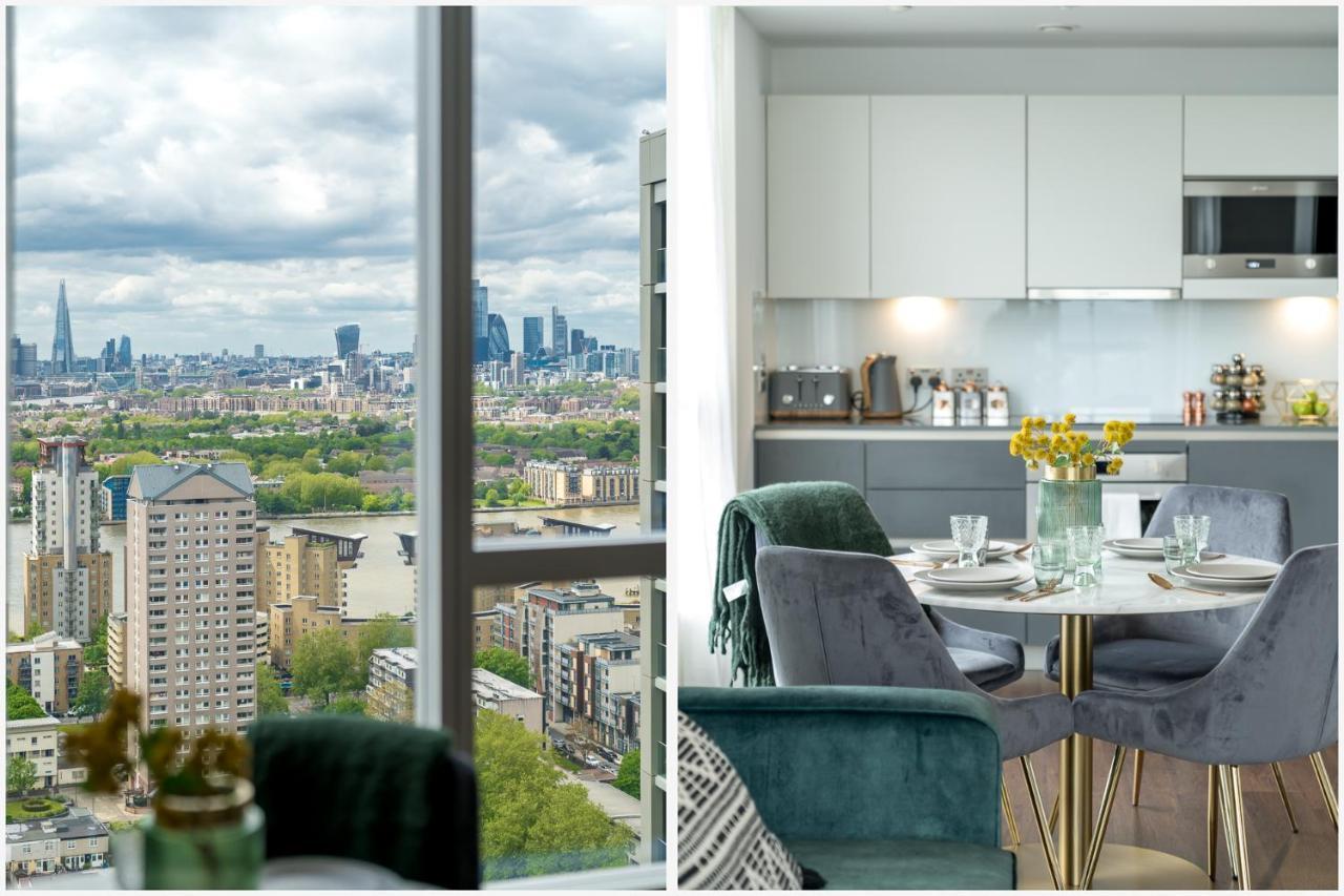 Luxurious Spacious 2Bed Suites Skyline River Views By Canary Wharf Londra Esterno foto